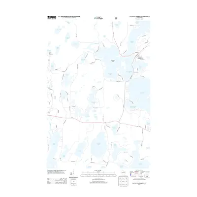 2013 Map of Lac du Flambeau, 2013 Print