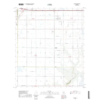 2018 Map of Lacassine, 2018 Print