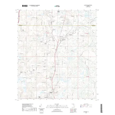 2018 Map of Lacoochee, 2018 Print