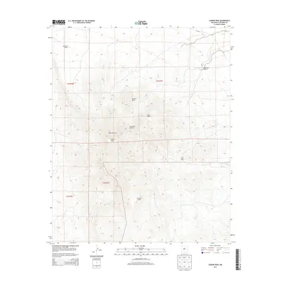 2013 Map of Ladron Peak, 2013 Print