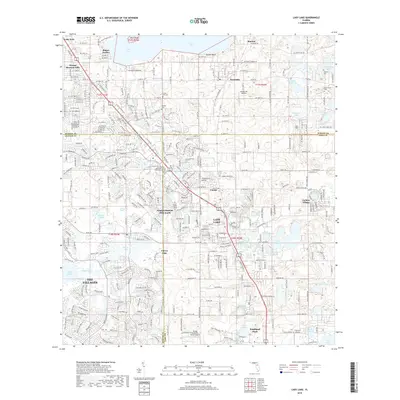 2018 Map of Lady Lake, 2018 Print