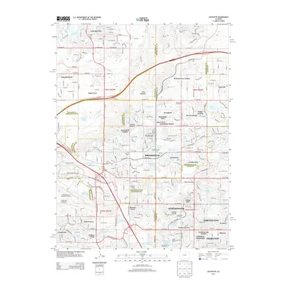 2013 Map of Lafayette, 2013 Print