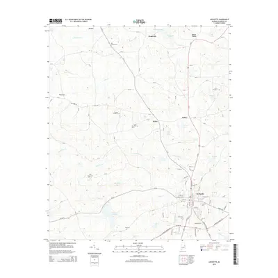2014 Map of Lafayette, 2014 Print
