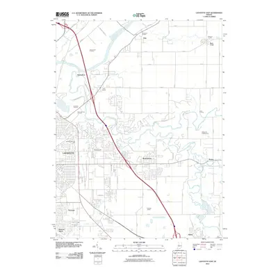 2010 Map of Lafayette East, 2010 Print