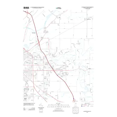 2013 Map of Lafayette East, 2013 Print