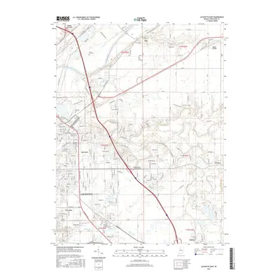 2016 Map of Lafayette East, 2016 Print