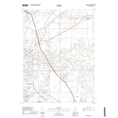 2019 Map of Lafayette East, 2019 Print