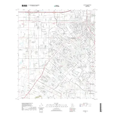 2018 Map of Lafayette, 2018 Print