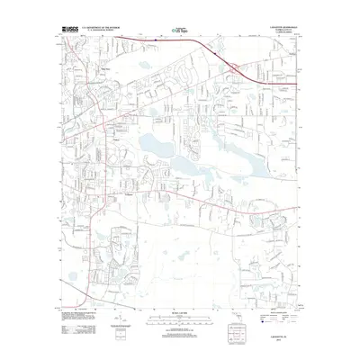 2012 Map of Lafayette, 2012 Print