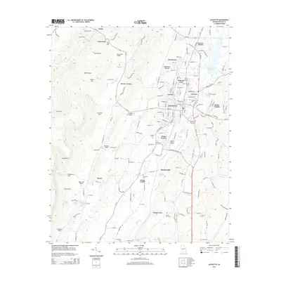2014 Map of LaFayette, 2014 Print