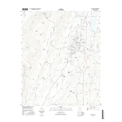 2017 Map of LaFayette, 2017 Print