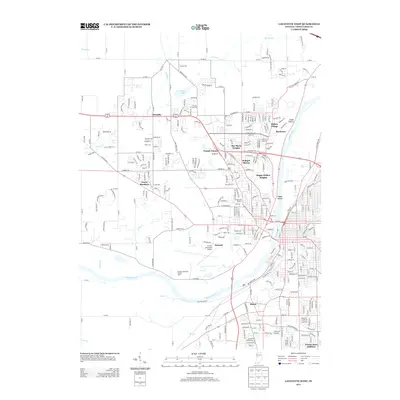 2013 Map of Lafayette West, 2013 Print