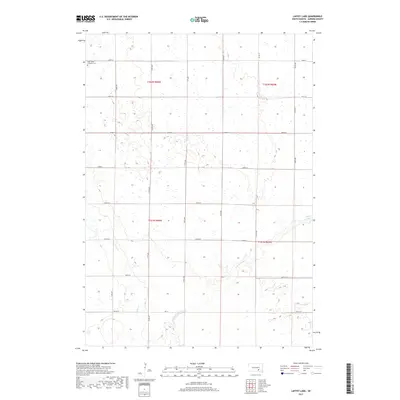 2017 Map of Laffey Lake, 2017 Print