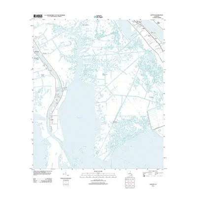 2012 Map of Lafitte, 2012 Print