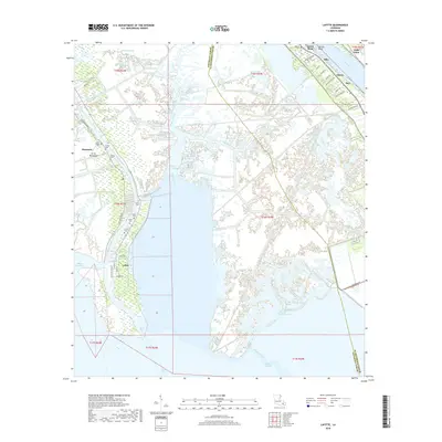 2018 Map of Lafitte, 2018 Print