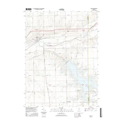 2016 Map of Lagro, 2016 Print