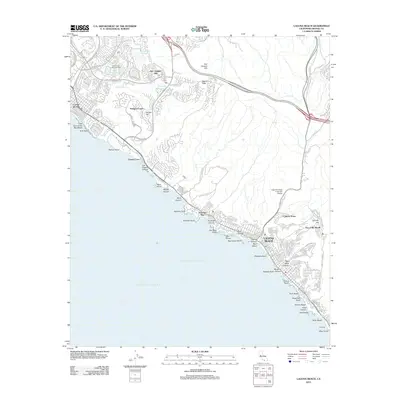 2012 Map of Laguna Beach, 2012 Print