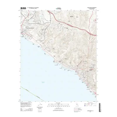 2015 Map of Laguna Beach, 2015 Print