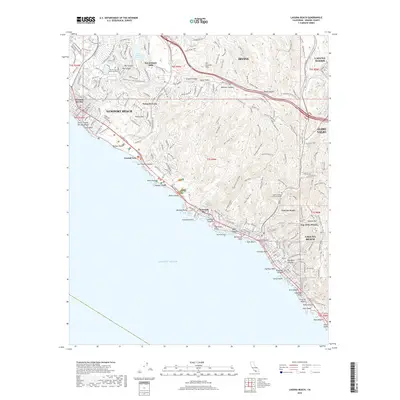 2018 Map of Laguna Beach, 2018 Print