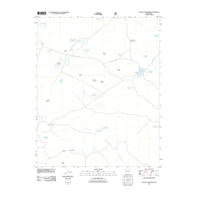 2011 Map of Laguna Canoneros, 2011 Print