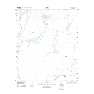 2011 Map of Laguna Dam, 2011 Print