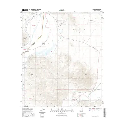 2014 Map of Laguna Dam, 2014 Print