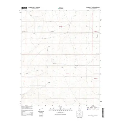 2013 Map of Laguna De Los Terreros, 2013 Print
