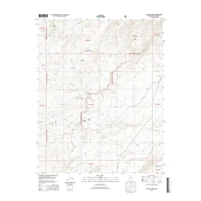 2013 Map of Laguna Gurule, 2013 Print