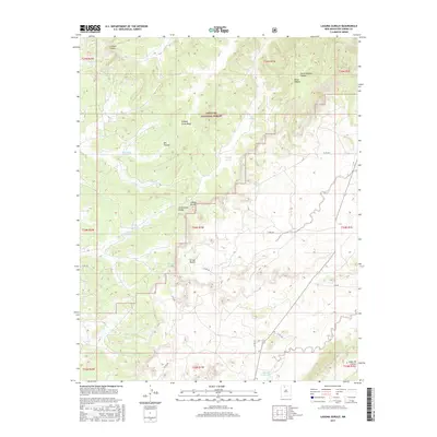 2017 Map of Laguna Gurule, 2017 Print