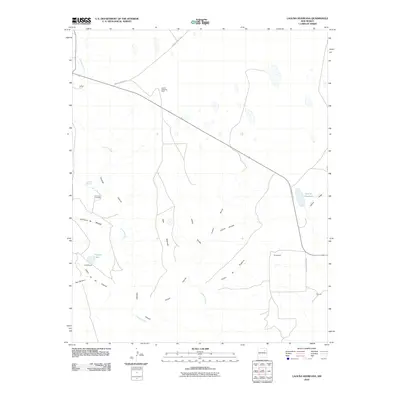2010 Map of Laguna Huerfana, 2010 Print