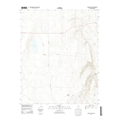 2013 Map of Laguna La Monia, 2013 Print