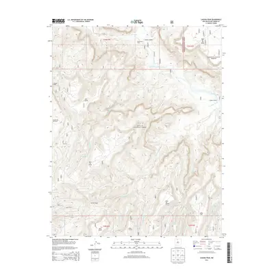 2013 Map of Laguna Peak, 2013 Print