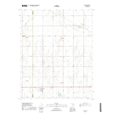 2018 Map of Lahoma, 2018 Print