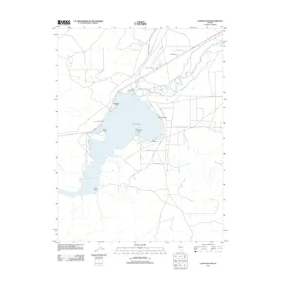 2011 Map of Lahontan Dam, 2011 Print