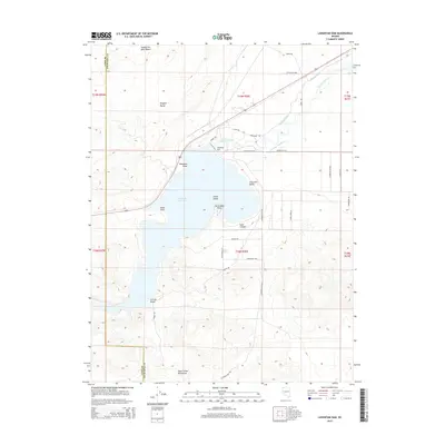 2015 Map of Lahontan Dam, 2015 Print
