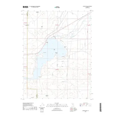 2018 Map of Lahontan Dam, 2018 Print