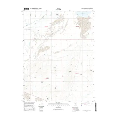2014 Map of Lahontan Mountains, 2014 Print