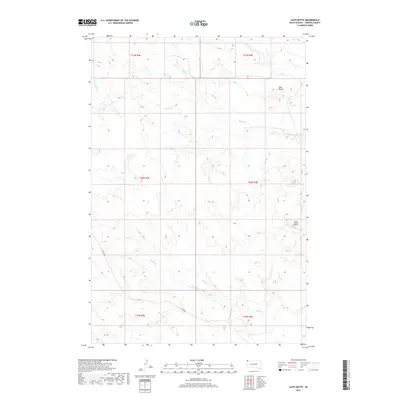 2017 Map of Lahti Butte, 2017 Print