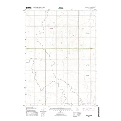 2017 Map of Laidlaw Butte, 2017 Print