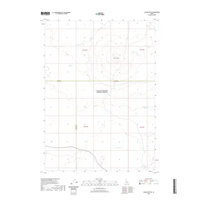 2020 Map of Laidlaw Butte, 2020 Print