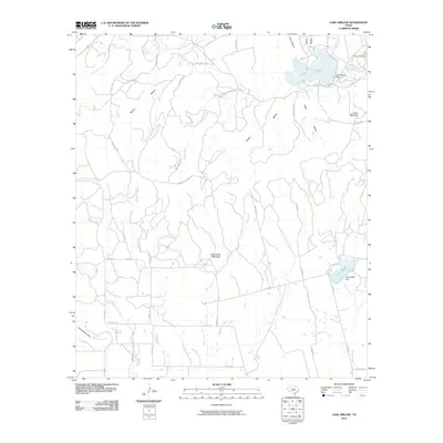 2010 Map of Lake Abilene, 2010 Print