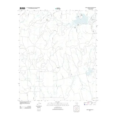 2012 Map of Lake Abilene, 2012 Print