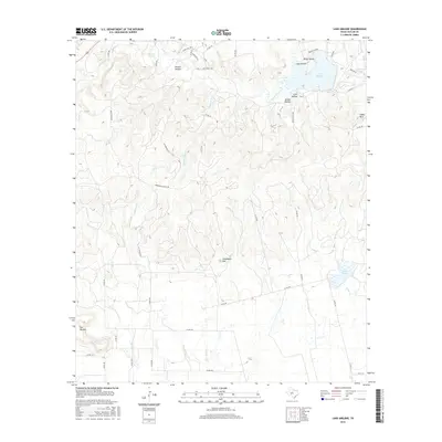 2016 Map of Lake Abilene, 2016 Print