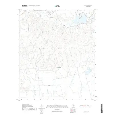 2019 Map of Lake Abilene, 2019 Print