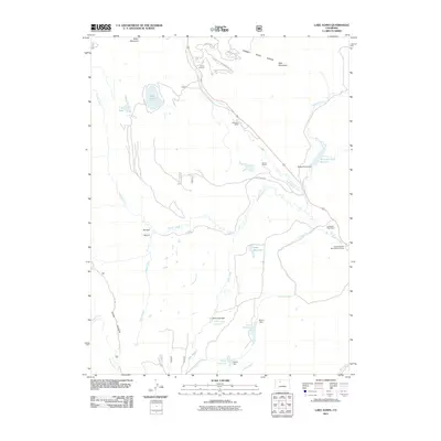 2011 Map of Lake Agnes, 2011 Print