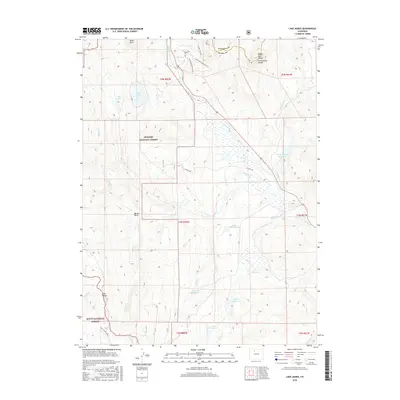 2016 Map of Lake Agnes, 2016 Print