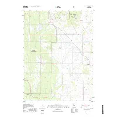2019 Map of Lake Agnes, 2019 Print
