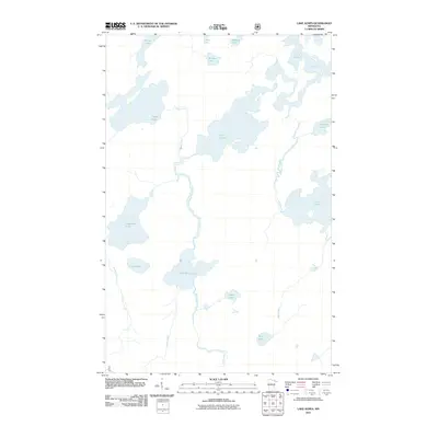 2011 Map of Lake Agnes, 2011 Print