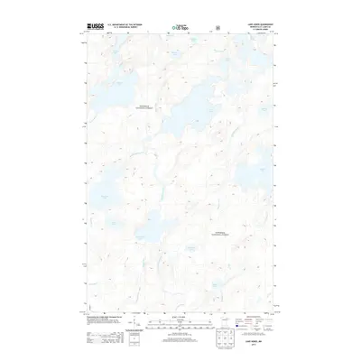 2013 Map of Lake Agnes, 2013 Print