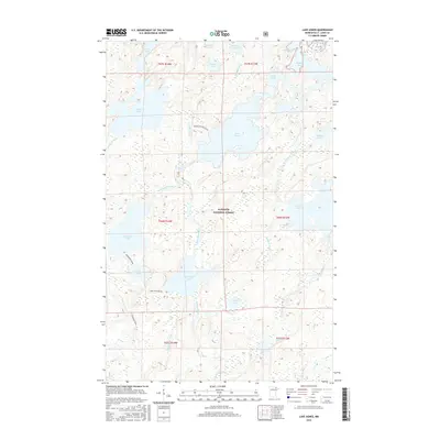 2016 Map of Lake Agnes, 2016 Print